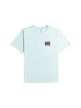 T-Shirt męski BILLABONG Crayon Wave Ss M Tees - niebieski