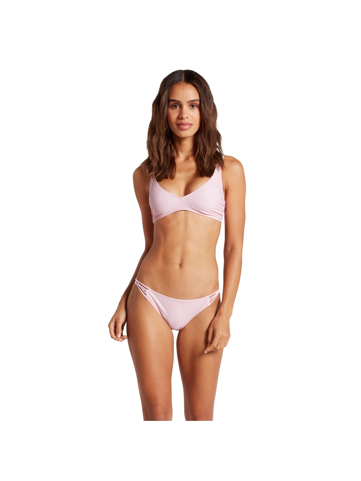 Bikini Volcom Simply Solid Full - różowy