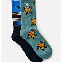 Skarpety RIP CURL Art Crew Sock 2-Pk niebieski - TU - Adventure Sports

