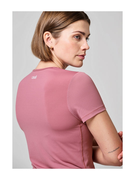 Koszulka CASALL Essential Mesh Detail Tee różowy - Adventure Sports
