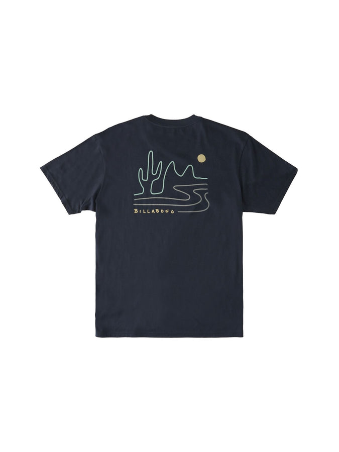 T-Shirt męski BILLABONG Panorama Ss M Tees - granatowy