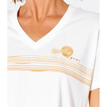 T-Shirt RIP CURL Sunset V-Neck Tee - biały - Koszulka - Adventure Sports
