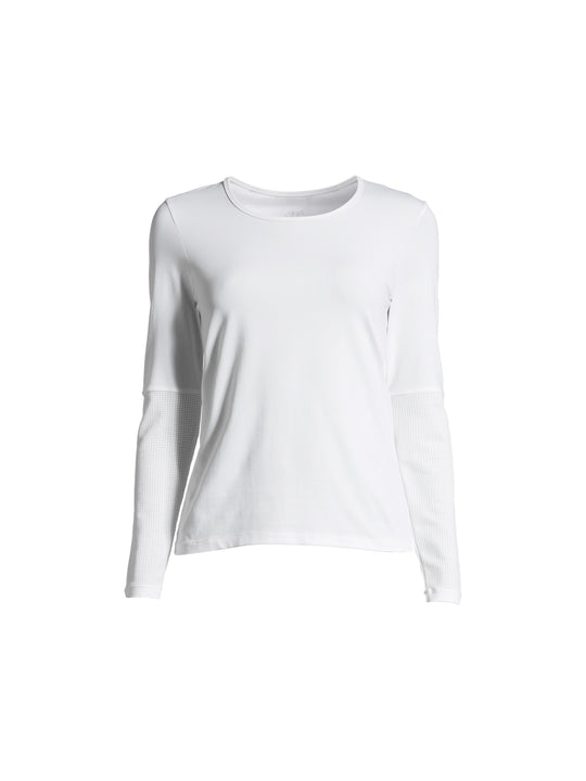 Koszulka CASALL Essential Mesh Detail Long Sleeve biały
