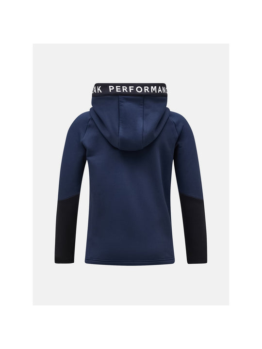 Bluza Peak Performance Jr Rider Zip Hood granatowy
