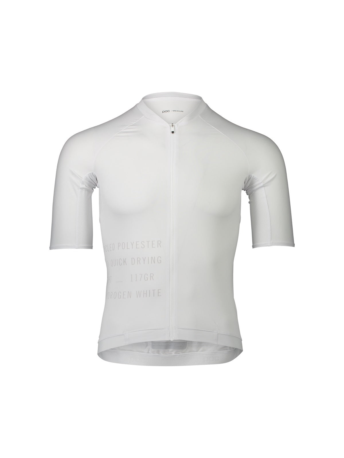 Koszulka rowerowa POC M's PRISTINE PRINT Jersey -biały
