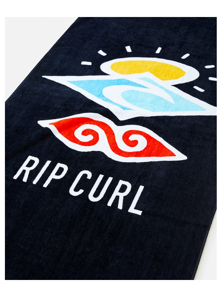 Ręcznik plażowy RIP CURL Icons Towel czarno czerwony