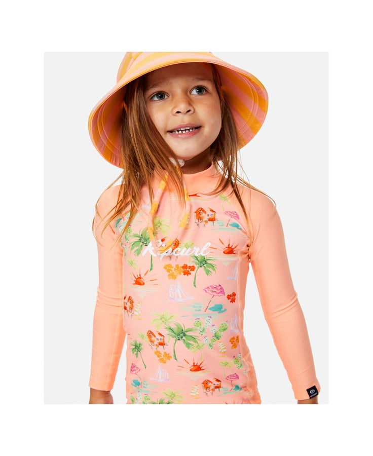 Kostium kąpielowy RIP CURL Vacation Club Spring Suit-Girl pomarańczowy