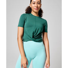 Koszulka CASALL Delight Short Wrap Tee zielony - Adventure Sports
