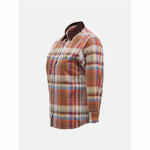 Koszula Peak Performance W Heavy Cotton Shirt brązowa krata - Adventure Sports
