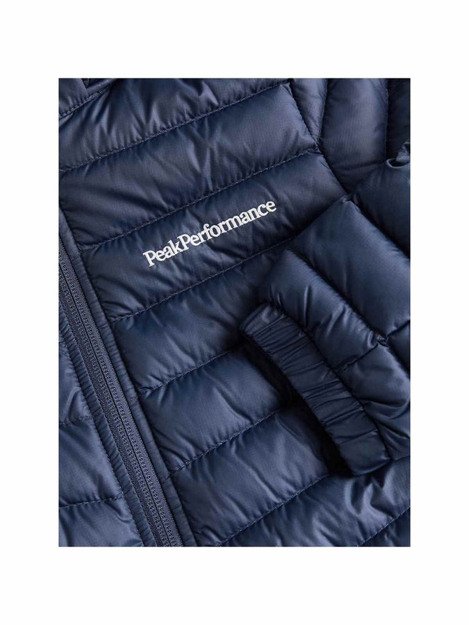 Kurtka puchowa Peak Performance Jr Frost Down Hood Jacket niebieski