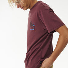 T-Shirt RIP CURL Vaporcool Journeys Trip Tee bordowy - Koszulka - Adventure Sports
