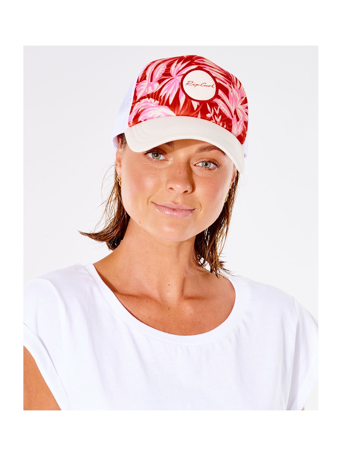 Czapka z daszkiem RIP CURL Sun Rays Trucker Hat - czerwony