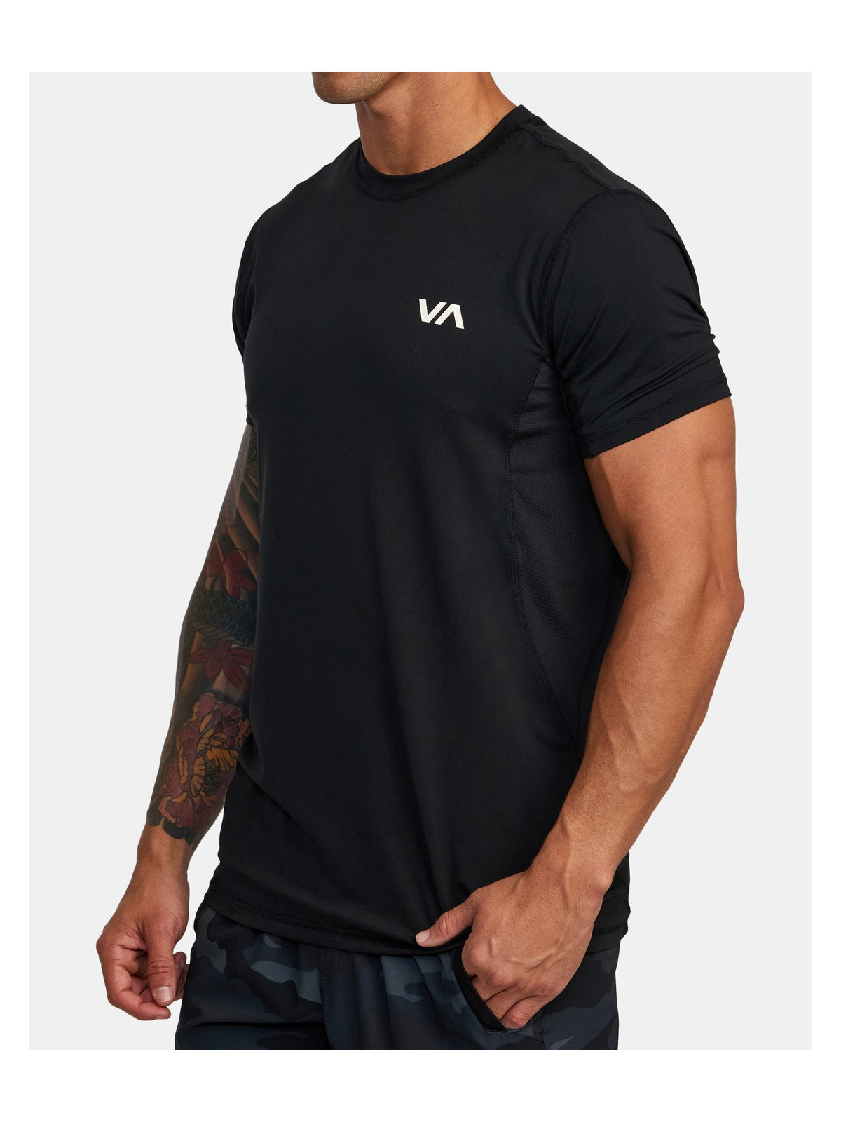 T-Shirt RVCA Sport Vent Ss czarny