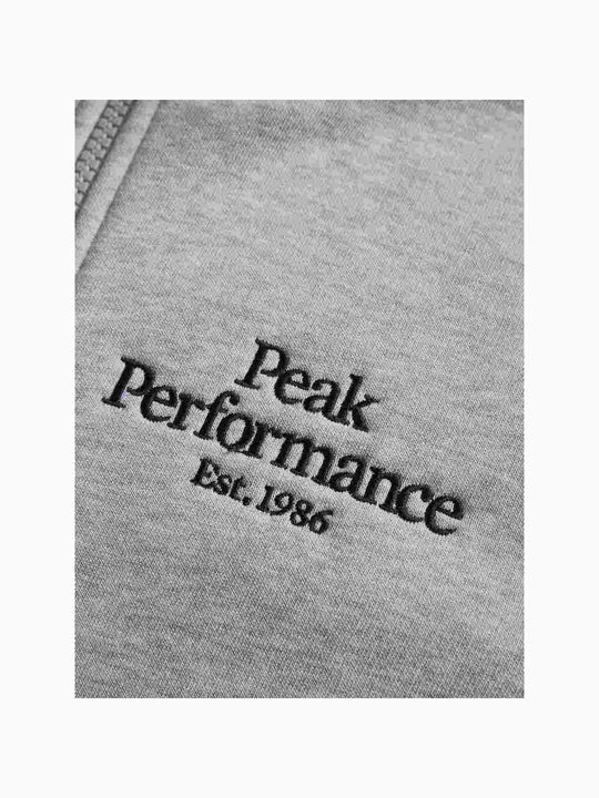 Bluza Peak Performance Jr Original Zip Hood - szary
