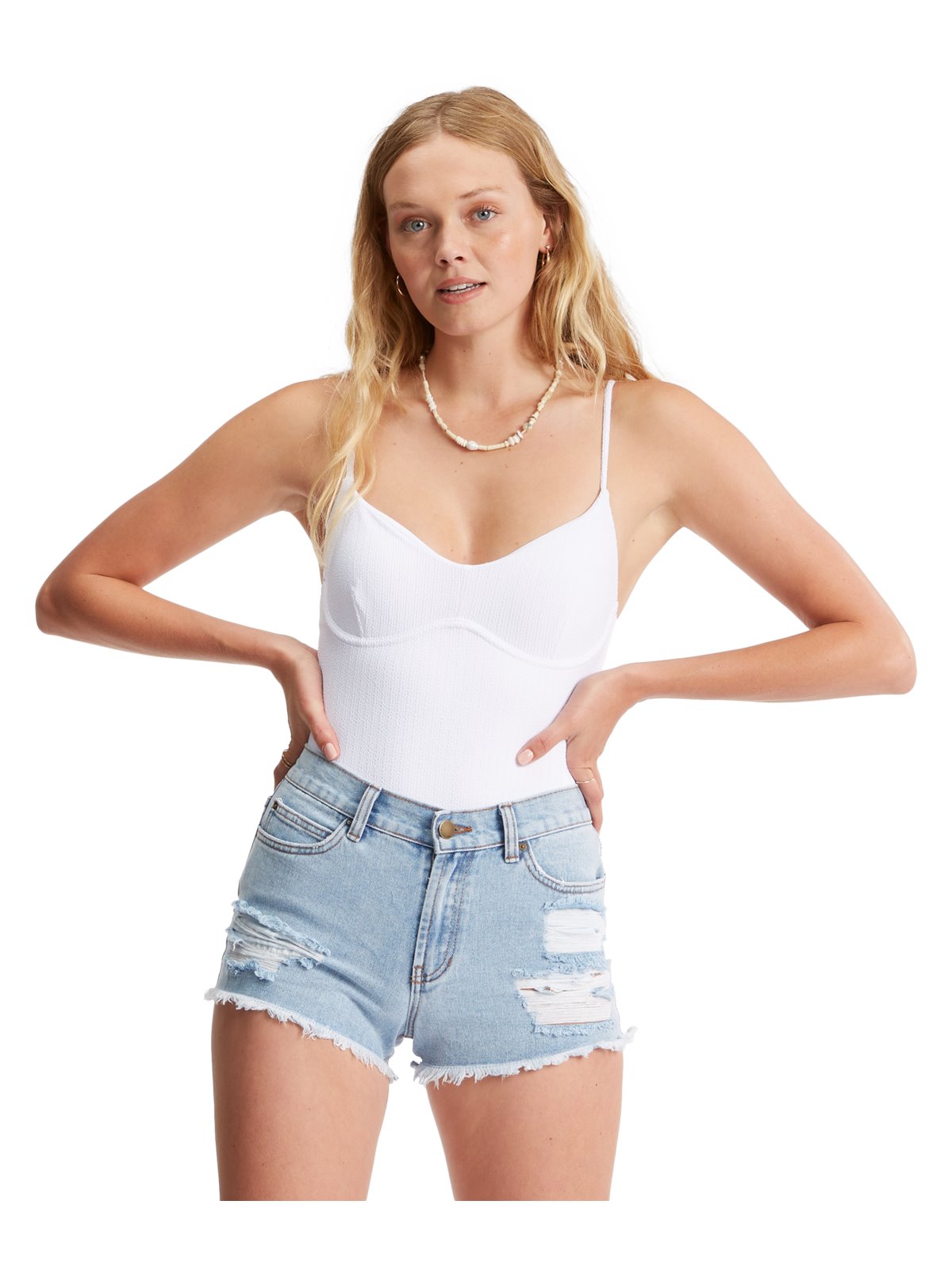 Shorty jeansowe damskie BILLABONG Drift Away J Dnst - niebieski - Szorty - Adventure Sports