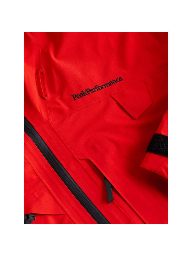 Kurtka narciarska Peak Performance M Alpine GoreTex Jacket czerwony