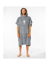 Poncho RIP CURL Icons Hooded Towel szary