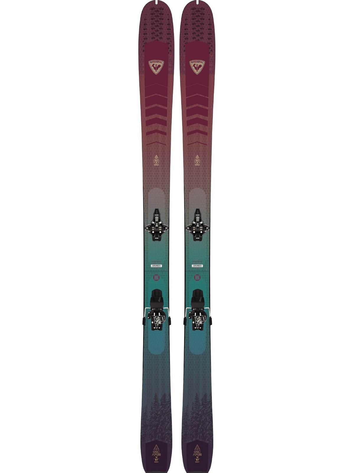 Narty skitourowe ROSSIGNOL ESCAPER W 87 NANO + wiązania LOOK HT Radical 10 D92 black