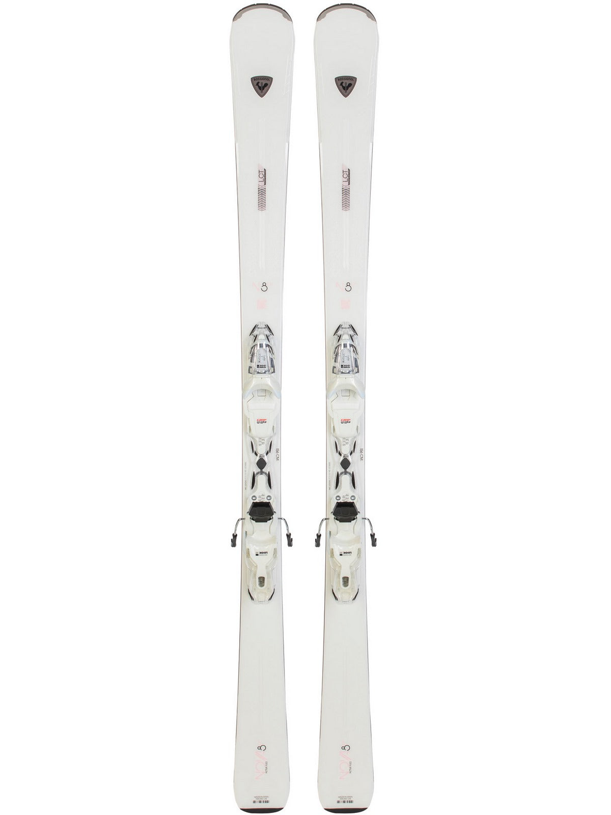 Narty ROSSIGNOL NOVA 8 Ca + wiązania LOOK Xpress W11 GW B83 white sparkle - Adventure Sports