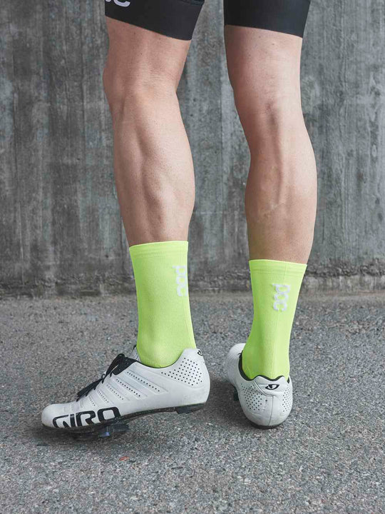 Skarpety rowerowe POC Fluo Sock żółty
