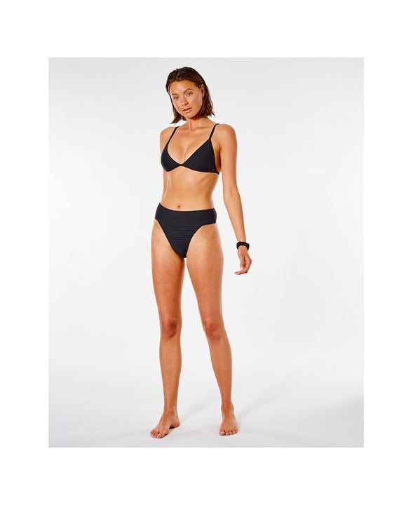 Biustonosz kąpielowy RIP CURL Premium Surf Banded Fixed Tri czarny - Stroje kąpielowe - Adventure Sports
