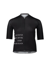Koszulka rowerowa POC W&#39;s PRISTINE PRINT Jersey - czarny
