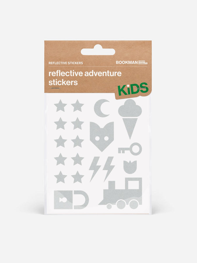 Naklejki odblaskowe BOOKMAN Reflective Stickers Adventure biały