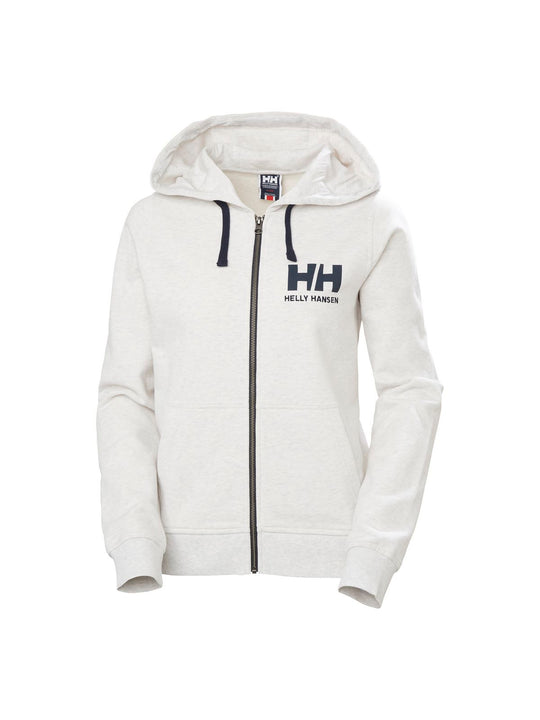 Bluza Helly Hansen W Hh Logo Full Zip Hoodie - biały
