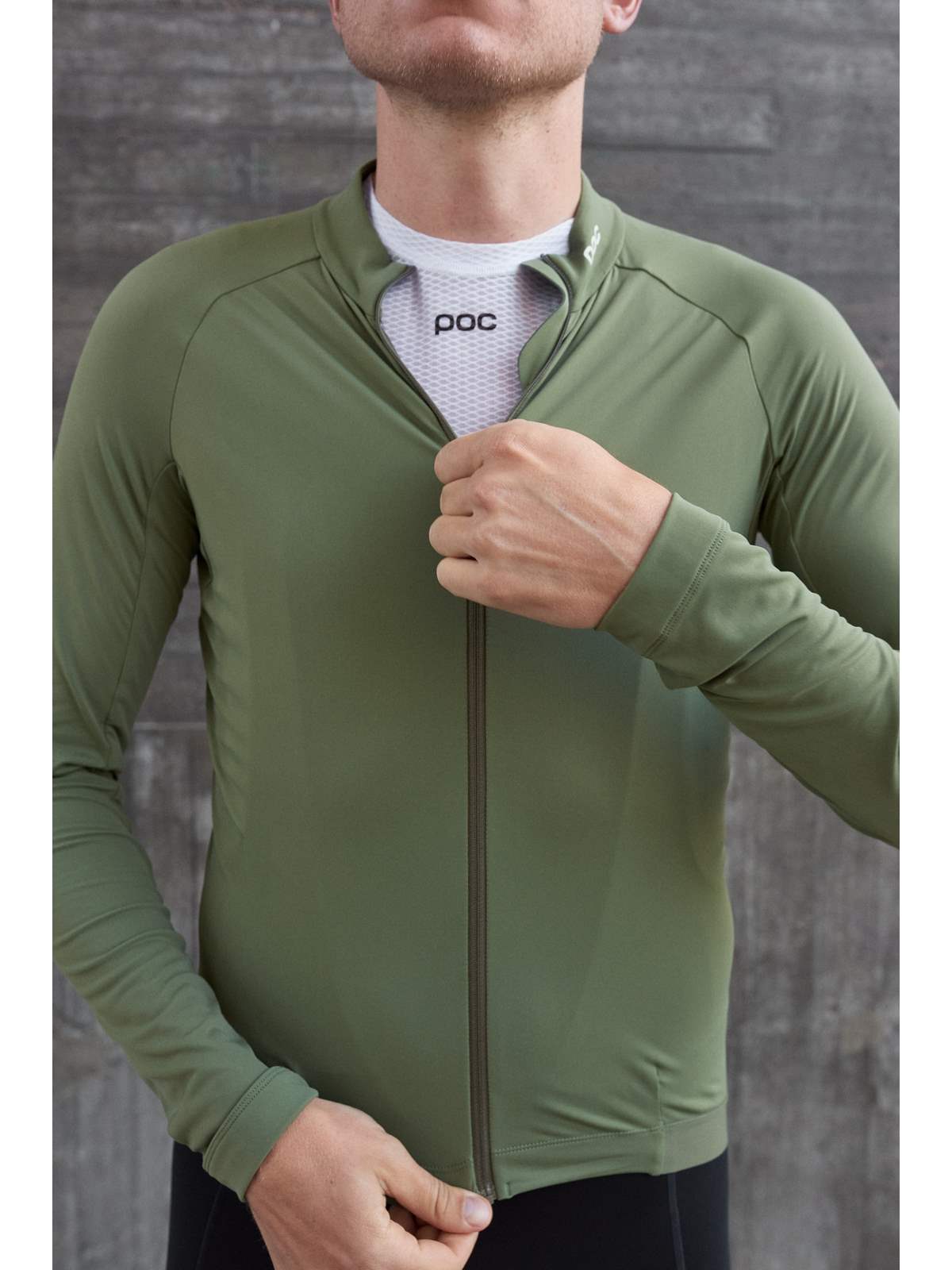 Koszulka rowerowa POC M'S Ambient Thermal Jersey zielony