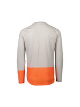 Koszulka rowerowa POC MTB Pure LS Jersey szaro pomarańczowa
