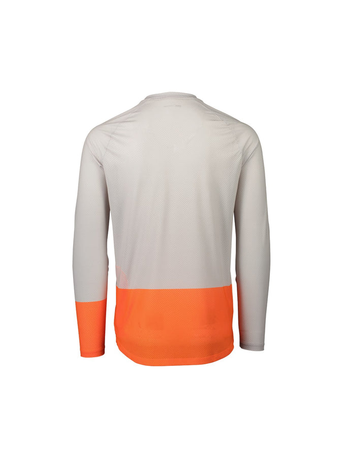 Koszulka rowerowa POC MTB Pure LS Jersey szaro pomarańczowa