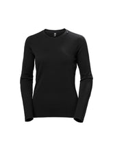 Koszulka Helly Hansen W Lifa Merino Lightweight Crew czarny
