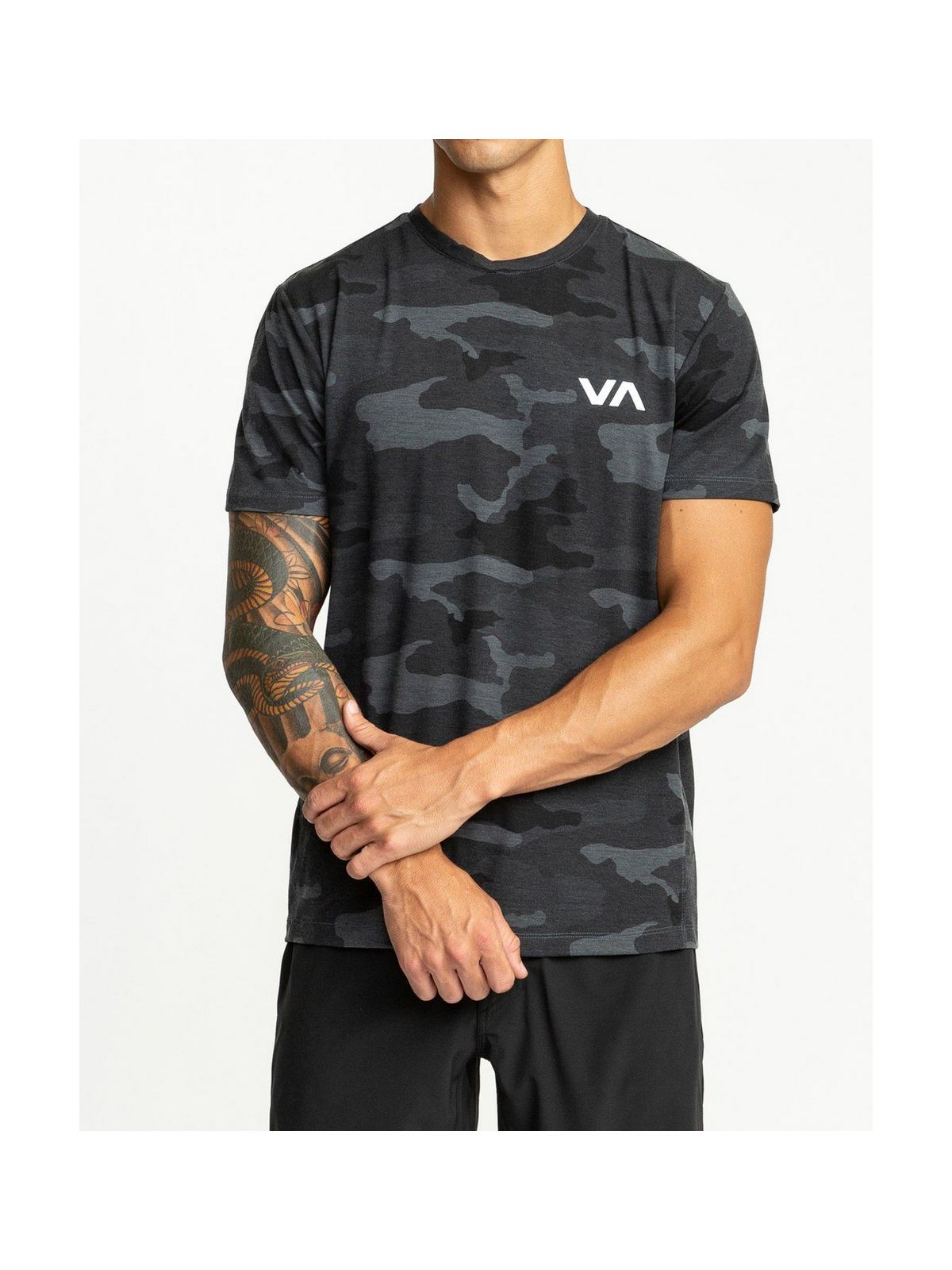 T-Shirt RVCA Sport Vent Ss - szary