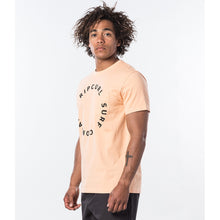 T-Shirt męski RIP CURL WOOP LOOP S/S TEE kremowe - Koszulka - Adventure Sports
