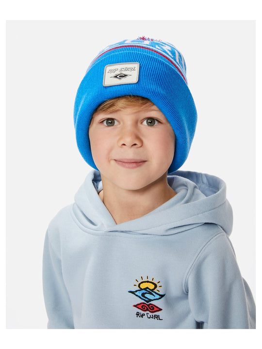 Czapkazimowa chłopięca z pomponem RIP CURL Fadeout Beanie - Boy niebieska - TU - Czapka - Adventure Sports
