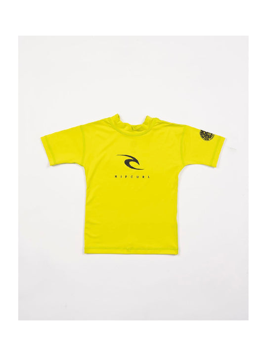 Lycra chłopięca RIP CURL Boys 0-6 Corp S/Sl Uv - limonkowy - Adventure Sports
