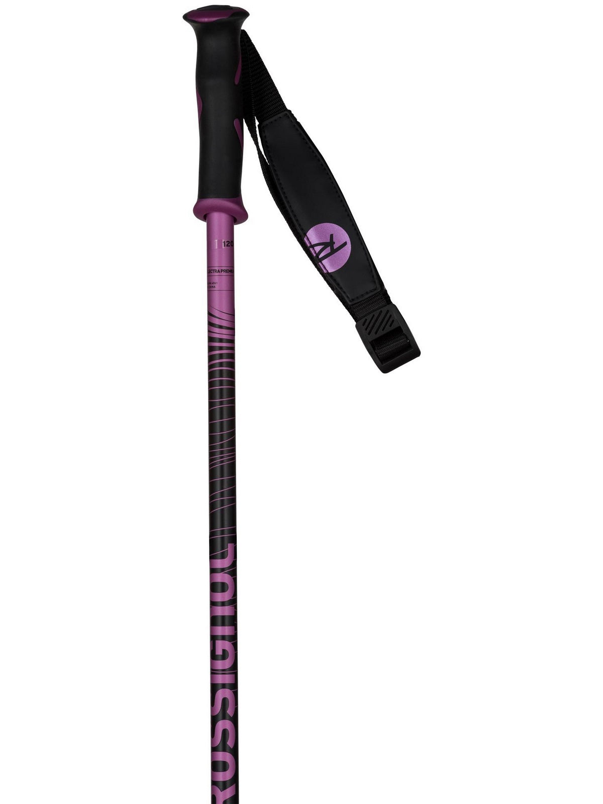 Kije narciarskie ROSSIGNOL Electra Premium - czarno fioletowe