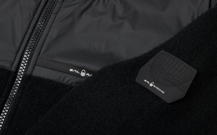Bluza SAIL RACING GLACIER KNITTED ZIP HOOD czarna - Adventure Sports
