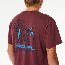 T-Shirt RIP CURL Vaporcool Journeys Trip Tee bordowy - Koszulka - Adventure Sports
