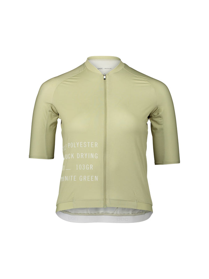 Koszulka rowerowa POC W's PRISTINE PRINT Jersey - zielony