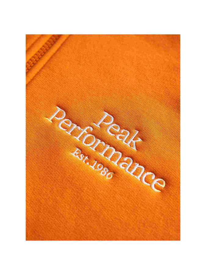 Bluza Peak Performance M Original Zip Hood - pomarańczowy