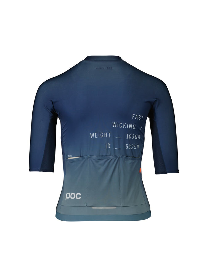 Koszulka rowerowa POC W's Pristine Print Jersey niebieski