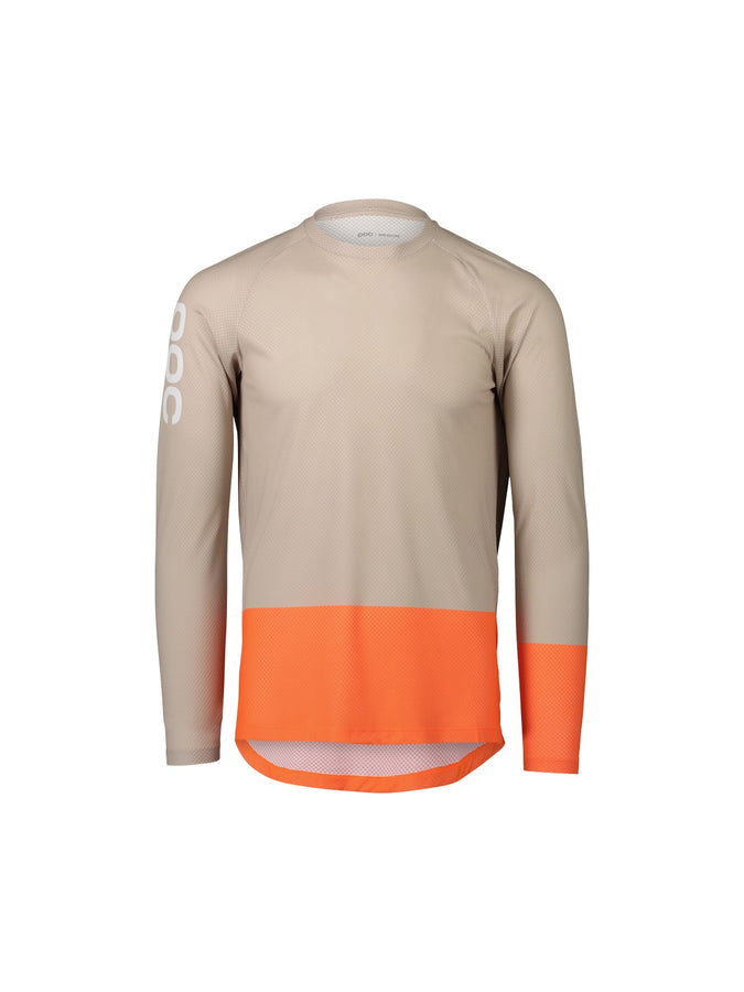Koszulka rowerowa POC MTB Pure LS Jersey beżowo pomarańczowy