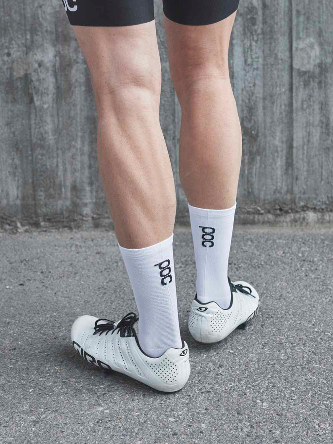 Skarpety rowerowe POC Vivify Sock Long biały
