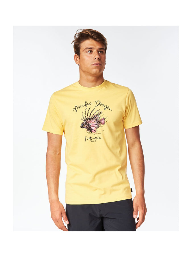 T-Shirt RIP CURL Desti Animals Tee - żółty