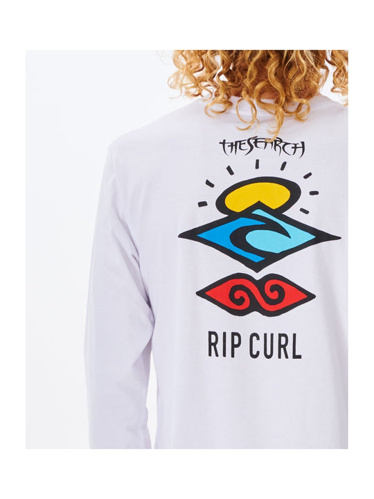 Koszulka RIP CURL Search Icon L/S Tee biały