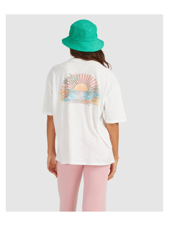 T-Shirt damski oversize BILLABONG Sunny Snapper - biały