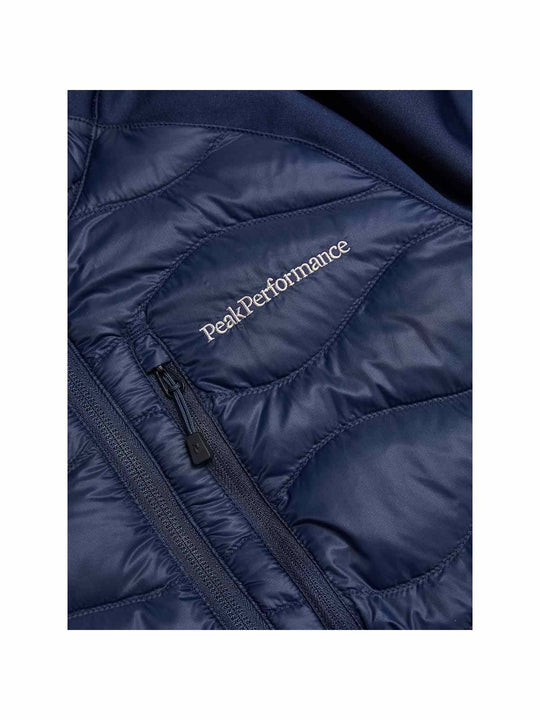 Kurtka puchowa Peak Performance W Helium Down Hybrid Jacket granatowy
