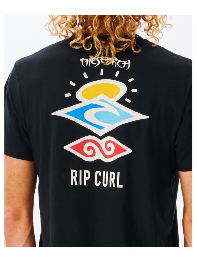 T-Shirt RIP CURL Search Icon Tee czarny