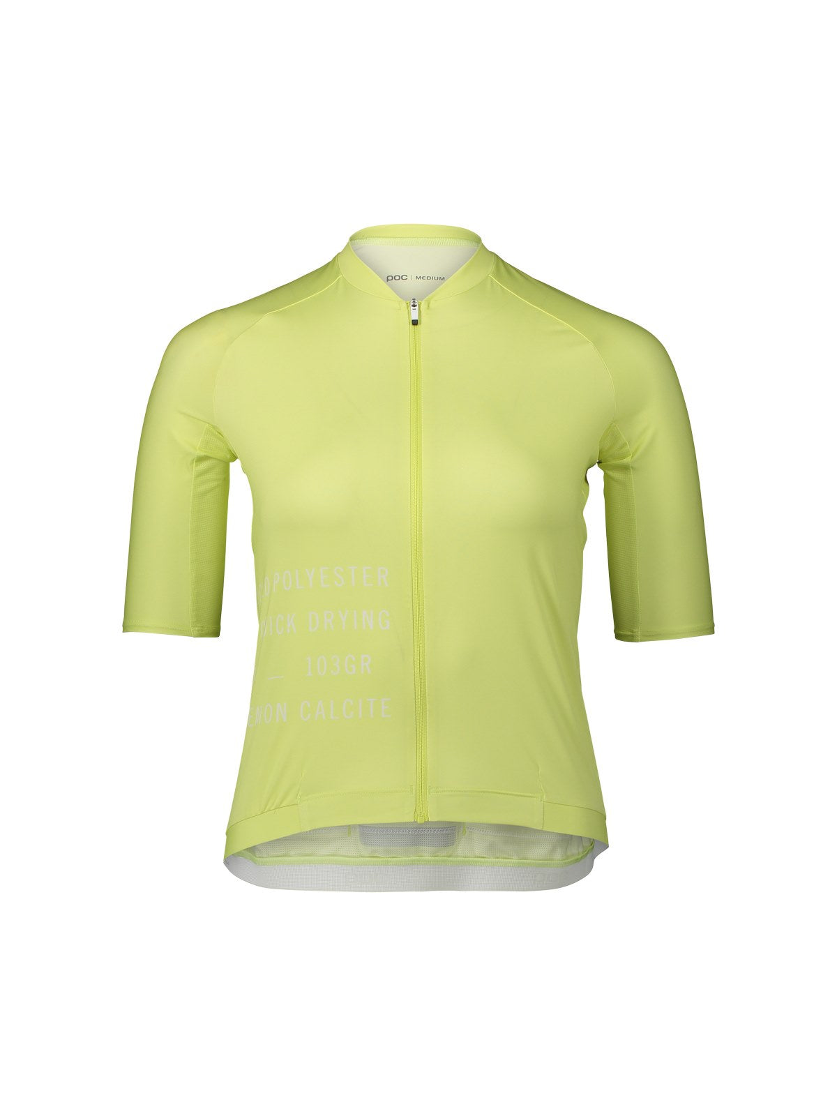 Koszulka rowerowa POC W's PRISTINE PRINT Jersey - żółty